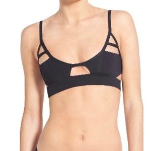 TAVIK ‘jessi’ cutout triangle bikini top - black - small